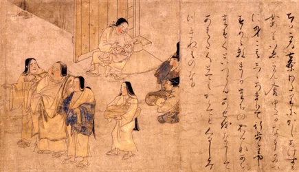 Korpulente Frau aus Yamai no soshi (Rolle der Krankheiten und Deformitäten)
